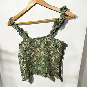 Aerie boho floral  tank top S